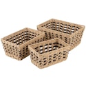 Oiahomy Wicker Storage Baskets Set of 3 for $14 + free shipping w/ Prime