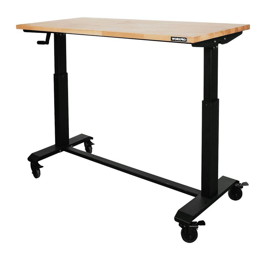 WorkPro 48" Rolling Adjustable Workbench: $91