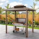 Hoteel 6x8-Foot Hardtop Grill Gazebo + free shipping