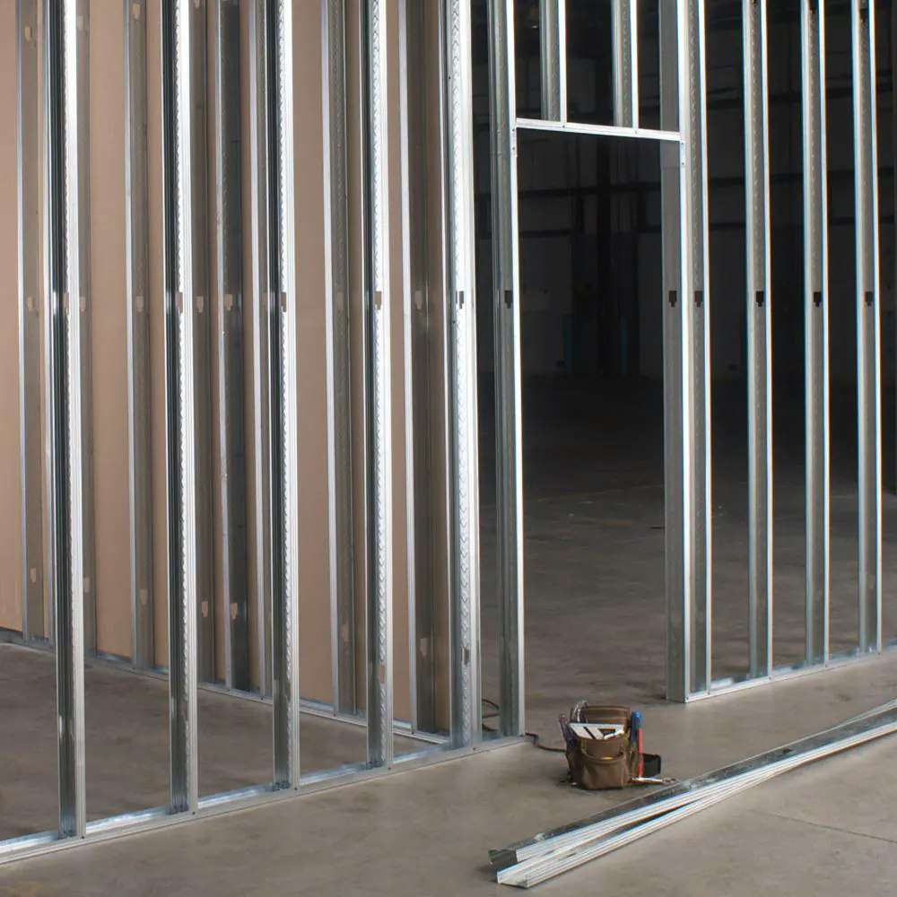 ProStud Galvanized Steel Wall Framing Stud: $9.76