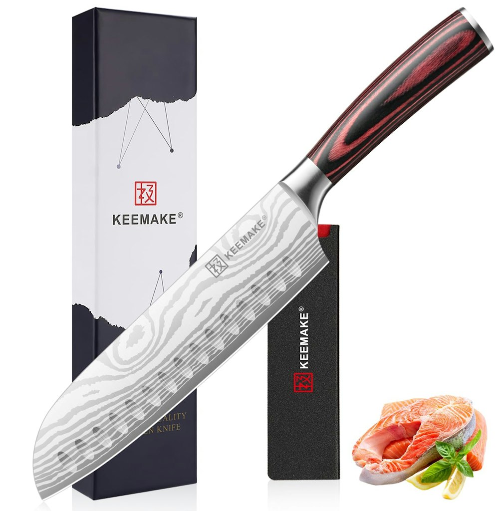 7" High-Carbon Santoku Knife: $21