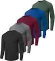 Men's Long-Sleeve Quick-Dry UPF 50+ Shirt 5-Pack + free shipping w/ Prime