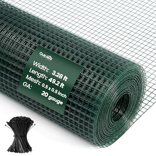 Quictent 40" x 50-Foot 20-Gauge Vinyl Coated Hardware Cloth: $39.89
