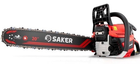 Open-Box Saker 58cc 20" Gas Chainsaw: $73