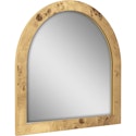 Beautiful by Drew Barrymore Burlwood Arched Vanity Decorative Mirror + free shipping