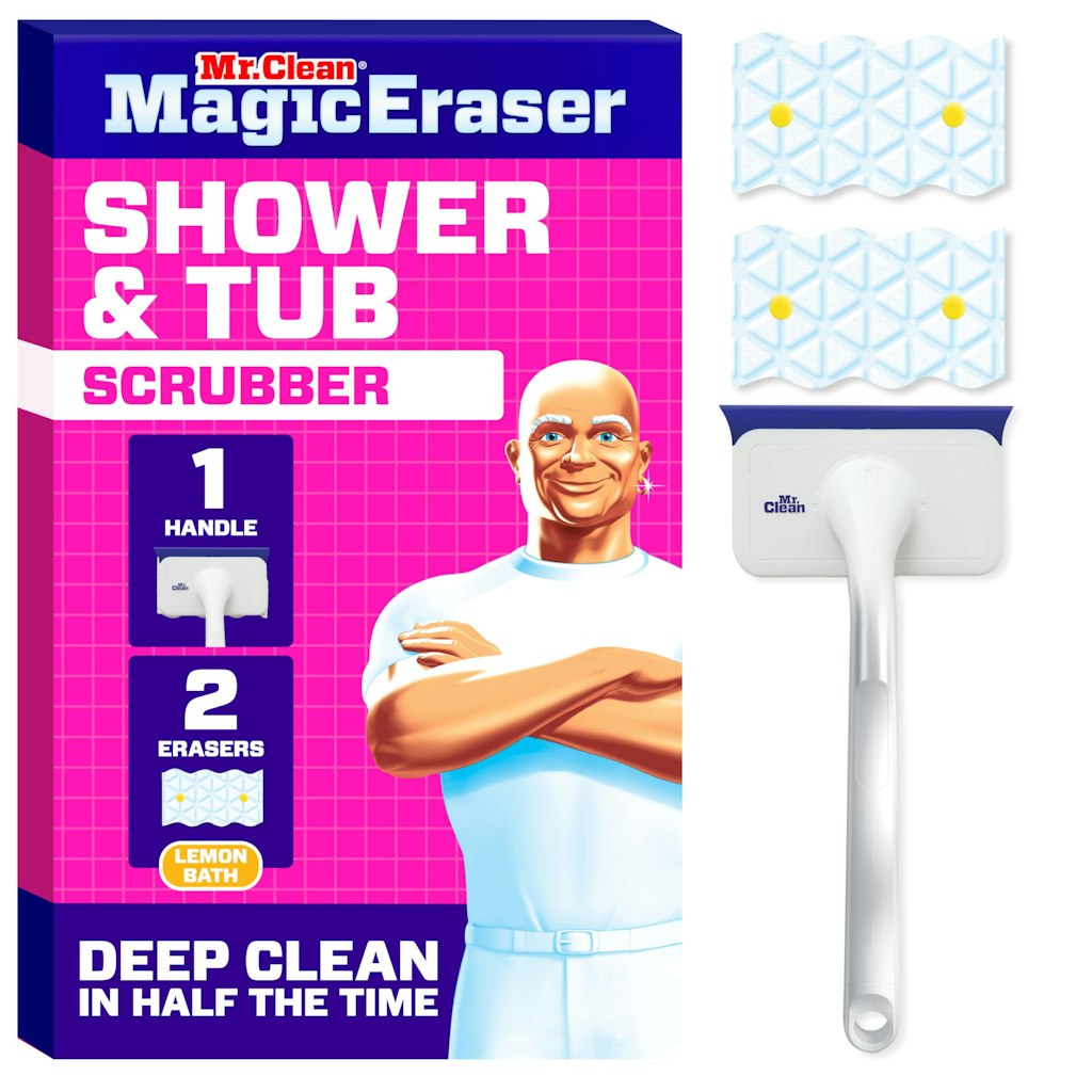 Mr. Clean Magic Eraser Shower & Tub Scrubber Lemon Starter Kit: $9 via Sub. & Save Mr. Clean Magic Eraser Shower & Tub Scrubber Lemon Starter Kit: $9 via Sub. & Save