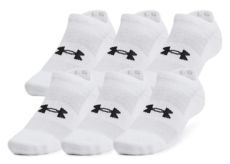 Under Armour Men's Training Cotton No Show Socks 6-Pack: $13