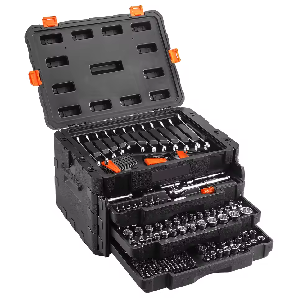 SucceBuy 450-Piece SAE & Metric Mechanics Tool Set
