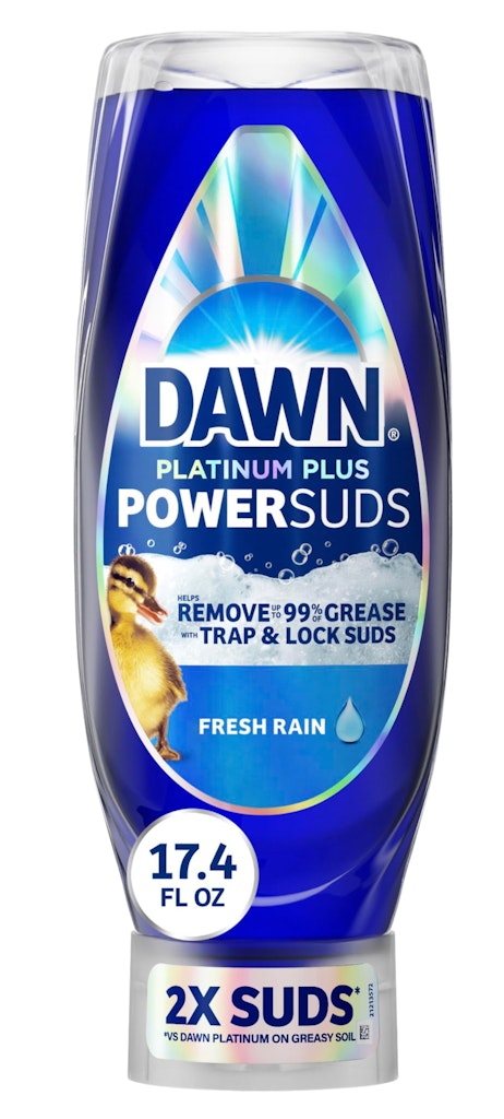 Dawn Platinum Plus PowerSuds Liquid Dish Soap 17.4-oz. EZ-Squeeze Bottle: $2.77 via Sub. & Save