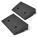 DNA Motoring 4.3" Rise Rubber Curb Driveway Ramp 2-Pack + free shipping w/ Prime