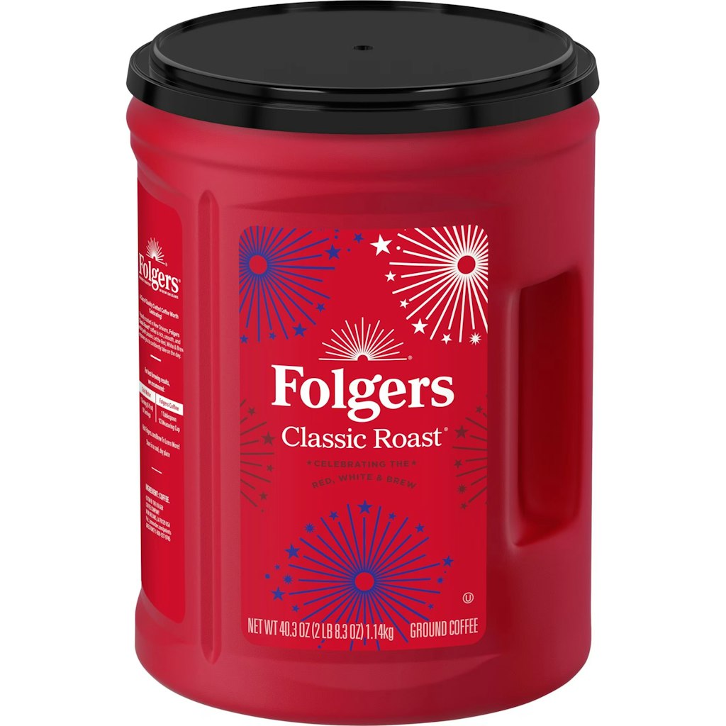 Folgers 40-oz. America's 250th Anniversary Classic Roast Ground Coffee: $17.76