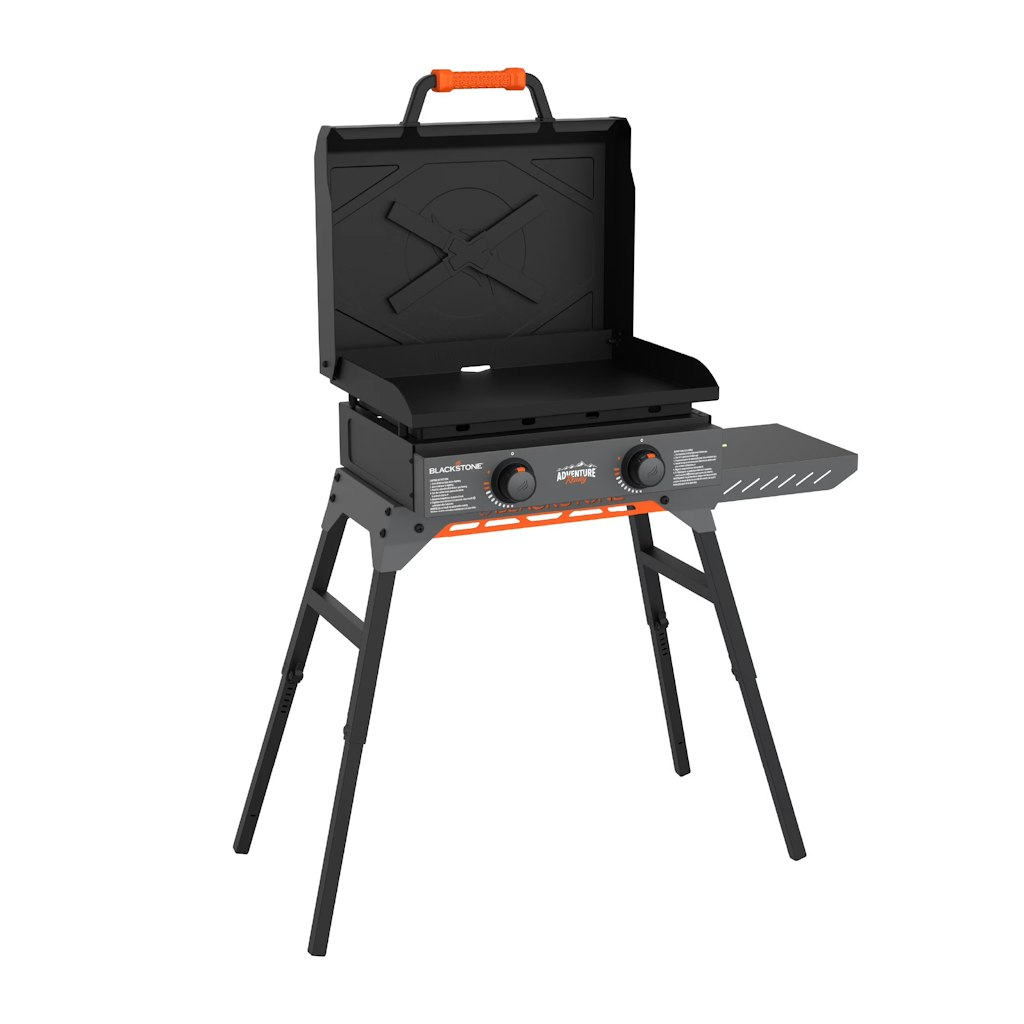 Blackstone Adventure Ready 2-Burner 22" Propane Flat Top Griddle w/ Hood & Stand: $187
