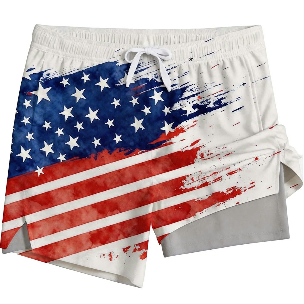 Redess Men's USA 6" Swim Trunks: $16.48