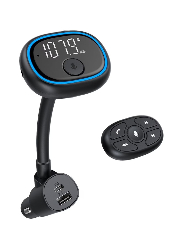 Onn Bluetooth Wireless FM Transmitter w/ Native Voice App: $5.00