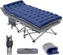 Heavy-Duty Camping Cot w/ Mattress & Bag + free shipping