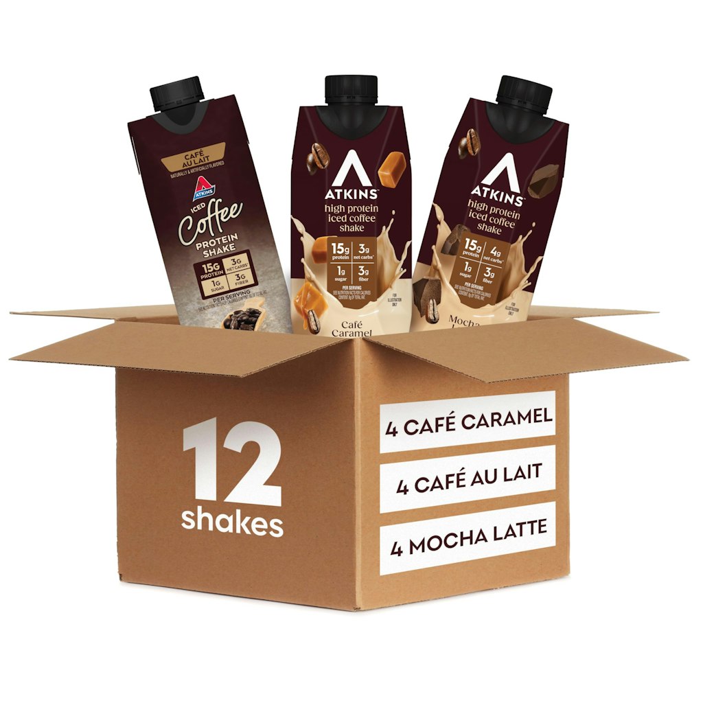Atkins Coffee Lovers Protein Shake Variety Pack 12-Count: $16 w/ S&S