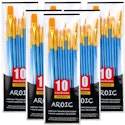 60-Piece Acrylic Paint Brush Set + free shipping w/ Prime