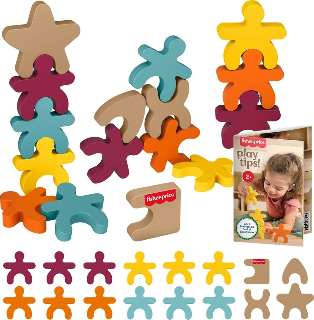 Fisher-Price Montessori Wooden Stacking Shapes: $4.99 Fisher-Price Montessori Wooden Stacking Shapes: $4.99