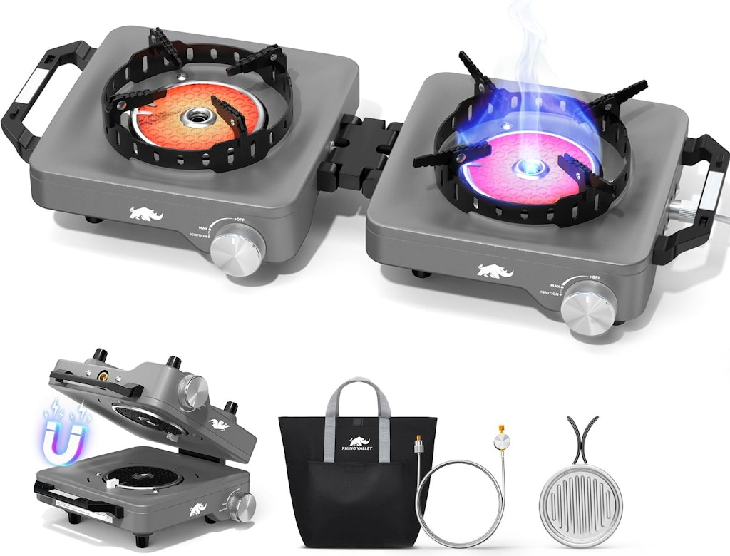 2-Burner 30,000 BTU Folding Propane Camping Stove: $39 2-Burner 30,000 BTU Folding Propane Camping Stove: $39
