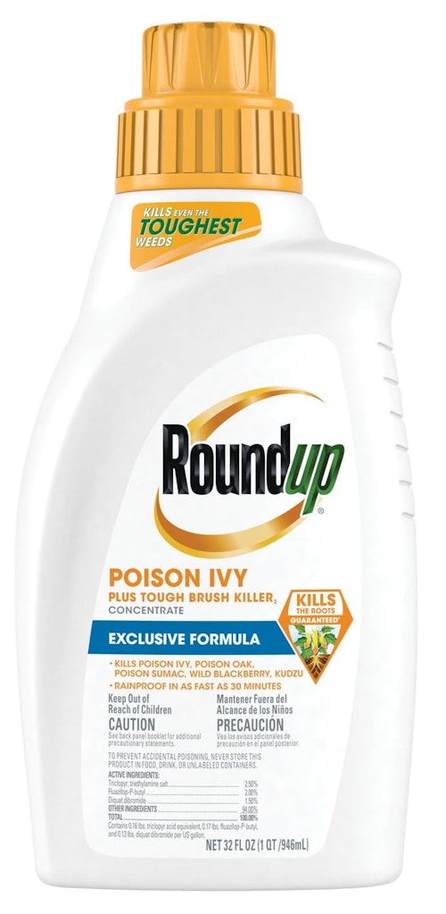 Roundup Poison Ivy Plus Tough Brush Killer Concentrate, 32-oz.: $16