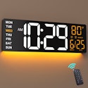 16.5" Large Digital Wall Clock for $30 + free shipping