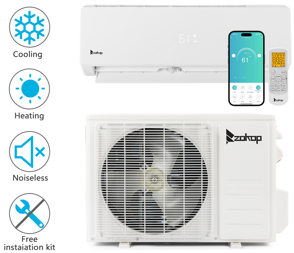 Zokop 9000-BTU Mini Split Air Conditioner: $368