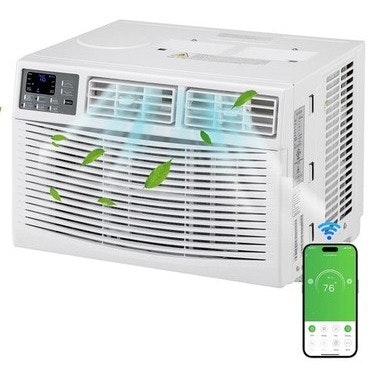 8,000 BTU 115V Window Air Conditioner: $176