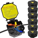 Black Open Splice Junction Box 6-Pack for $24 + free shipping w/ Prime