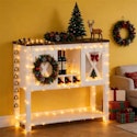 Idealhouse Coffee Bar Cabinet with Sliding Doors for $80 + free shipping