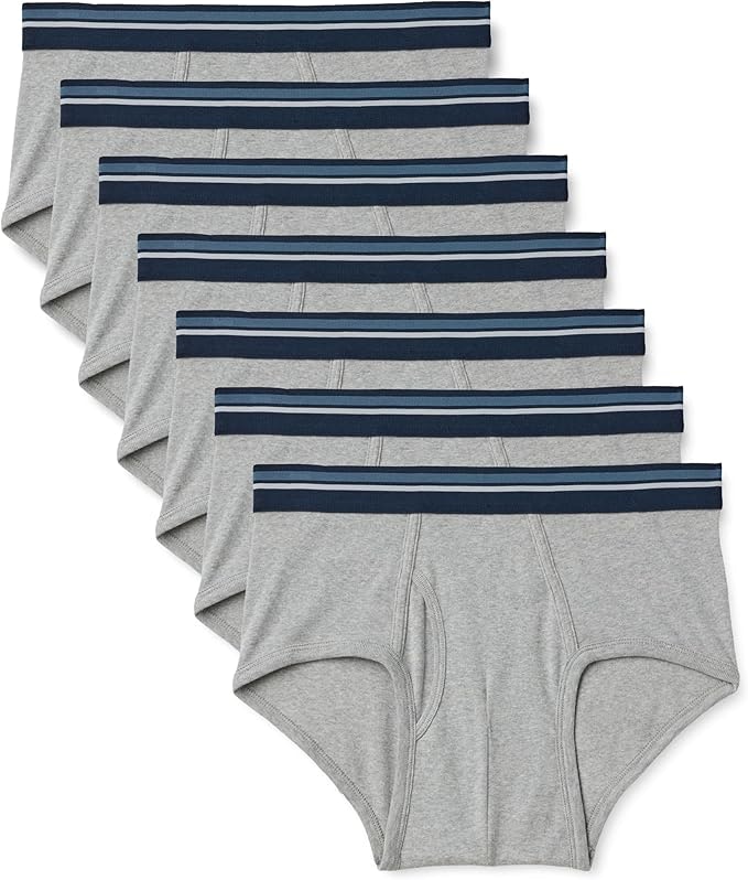 Amazon Essentials Men's Cotton Breathable Tag-Free Briefs 7-Pack: from $11