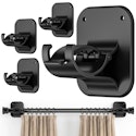 No-Drill Curtain Rod Brackets 4-Pack + free shipping w/ Prime