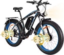 Baolujie 2602 Dual-Motor 26" Fat Tire Electric Mountain Bike + free shipping
