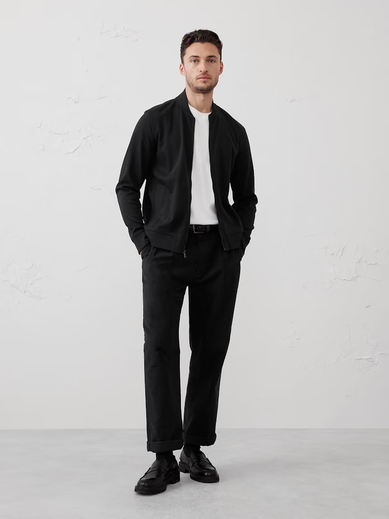 Banana Republic Factory Men's Luxe Touch Bomber Jacket: $44