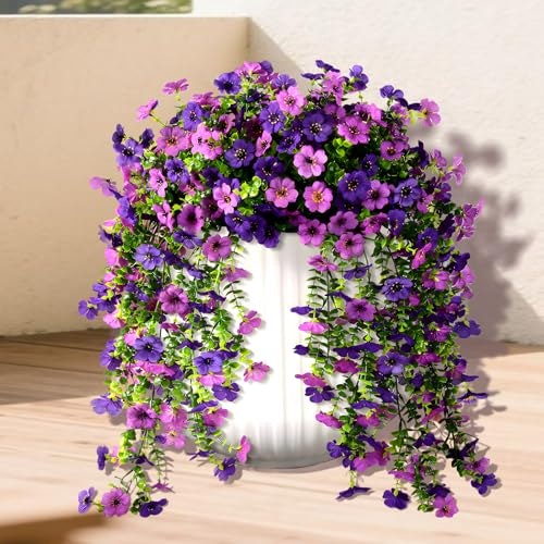 Meitrio Artificial Faux Silk Daisy w/ Eucalyptus Leaves Hanging Flowers (2-Pack): 30% off