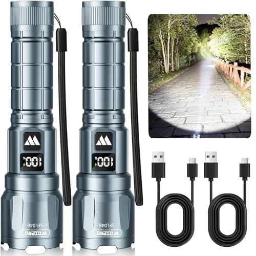 WdtPro LED Rechargeable Flashlight 2-Pack: 40% off WdtPro LED Rechargeable Flashlight 2-Pack: 40% off