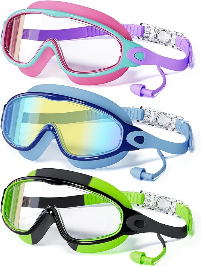 Kids' Swimming Goggles 3-Pack: $10.79