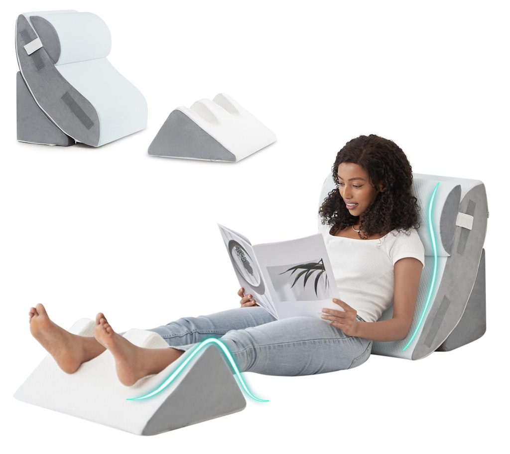 Hansleep 4-Piece Bed Wedge Pillow Set: $35