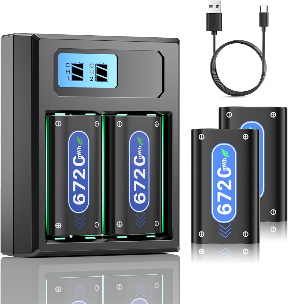 Rechargeable Battery 4-Pack for Xbox: $12.97