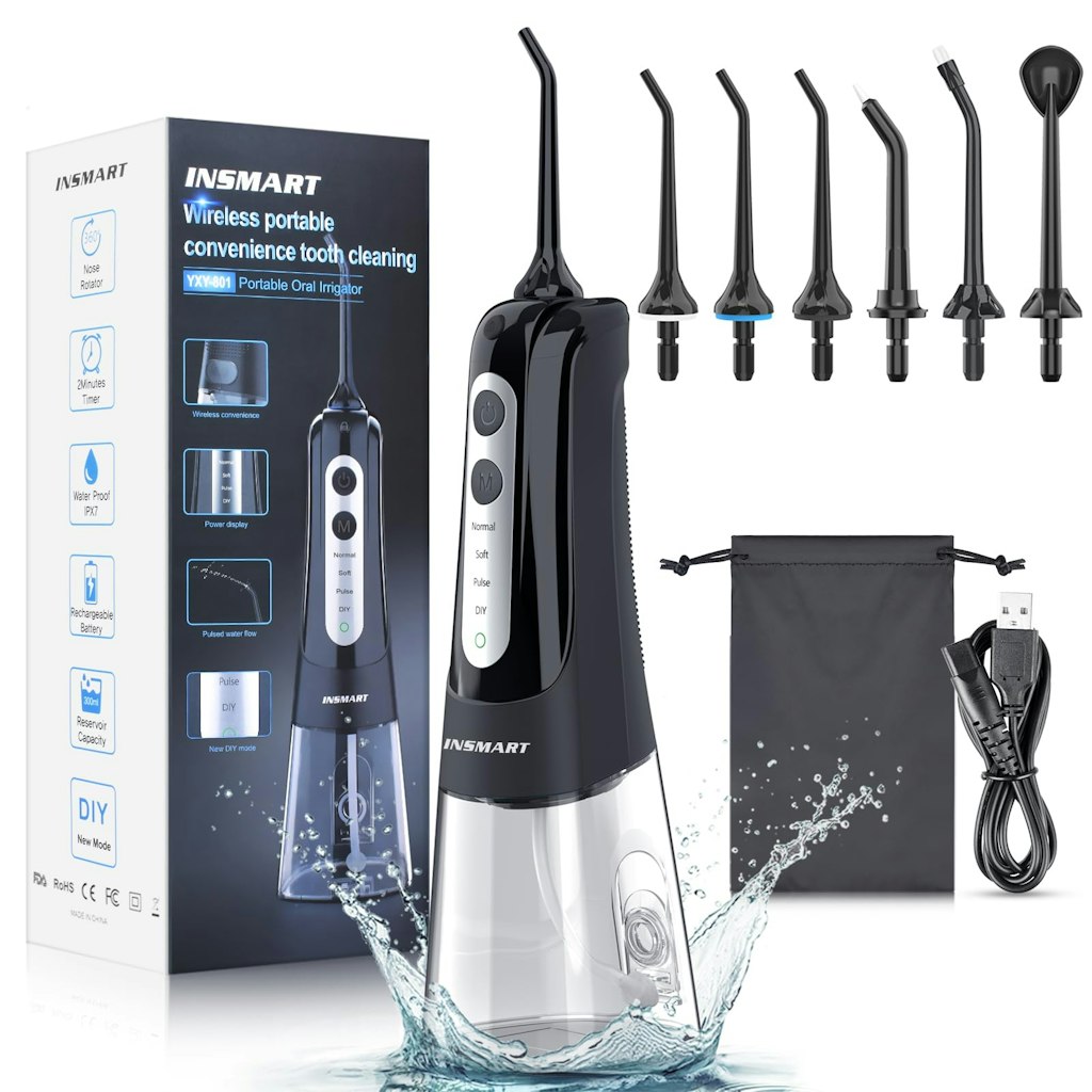 INSMART Cordless Water Dental Flosser: $12 INSMART Cordless Water Dental Flosser: $12