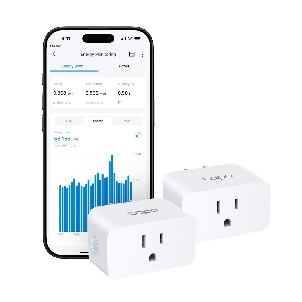 TP-Link Tapo Matter-Compatible Smart Plug Mini 2-Pack: $18