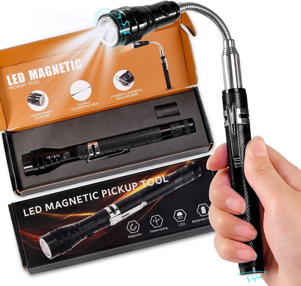 LED Magnetic Pickup Tool / Flashlight: $6.37