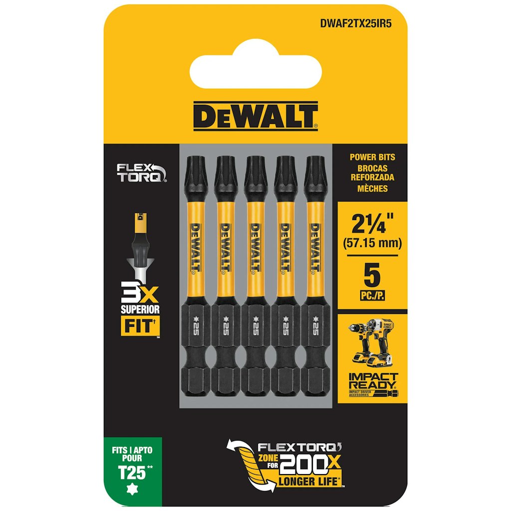 DeWalt FlexTorq Torx Impact Driver Bit 5-Pack: $3.48