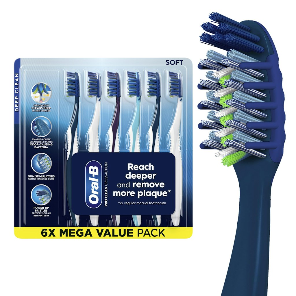 Oral-B Pro Clean CrossAction Toothbrushes 6-Pack: $9.59 via Sub. & Save