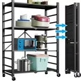Musment Adjustable 4-Tier Stainless Steel Storage Shelf Unit + free shipping