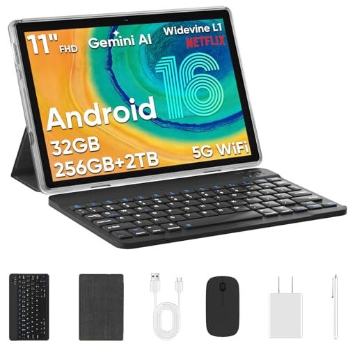 Juninke 11" 32GB RAM 256GB  Android Tablet : $82.49