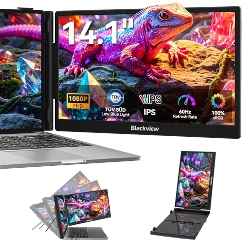 Blackview 14" 1080p IPS Laptop Screen Extender Monitor: $89.99