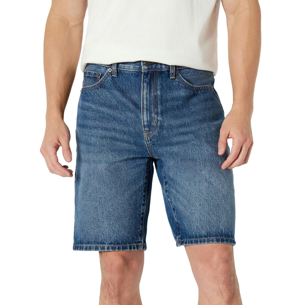 Amazon Essentials Men's Rigid Relaxed-Fit Jean Shorts: $20