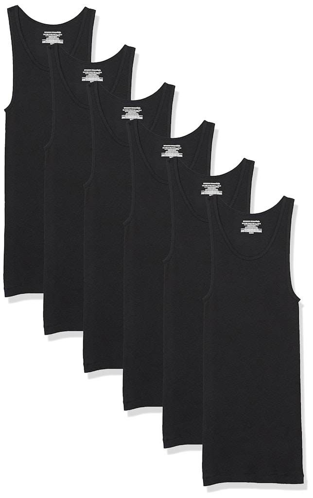 Amazon Essentials Men's Tank Undershirt 6-Pack: from $13 via Sub. & Save