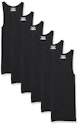Amazon Essentials Men's Tank Undershirt 6-Pack + free shipping w/ Prime