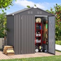 6x4-Foot Outdoor Metal Storage Shed w/ Lockable Doors for $140 + $10 shipping